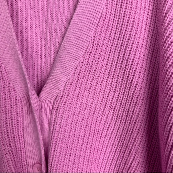 Melrose and Market Button-Up Cropped Knit Cardigan Size Medium - Picture 3 of 9